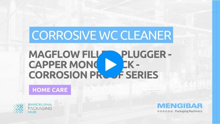 Corrosive WC Cleaner magflow filler, corrosion proof series, capper monoblock