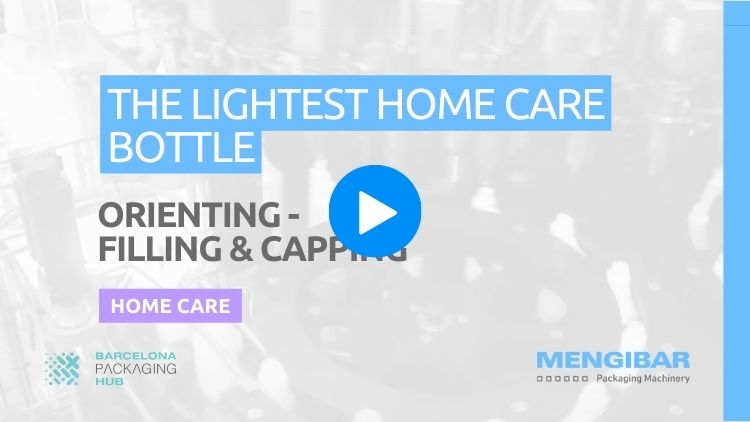 filling and capping the lightest home care bottle