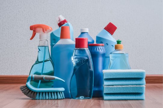 laundry cleaning bottles transparency