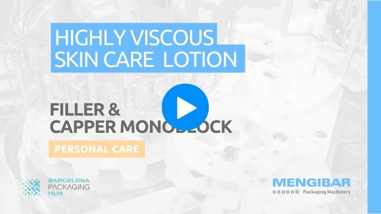 Filler & Capper Monoblock for highly viscous skin lotion