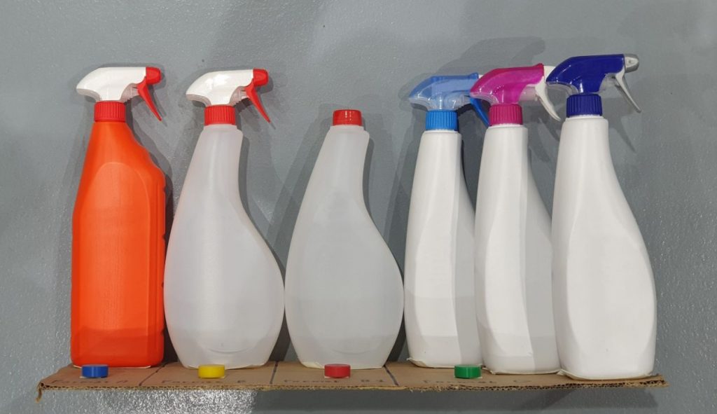 corrosive liquid products in different formats