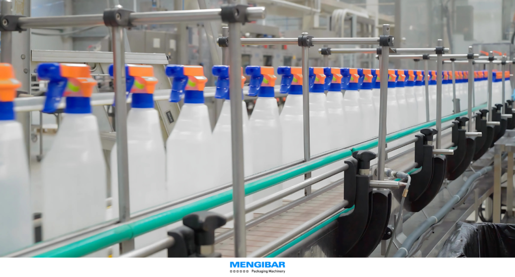 Automated capping machine for trigger sprayers on a production line